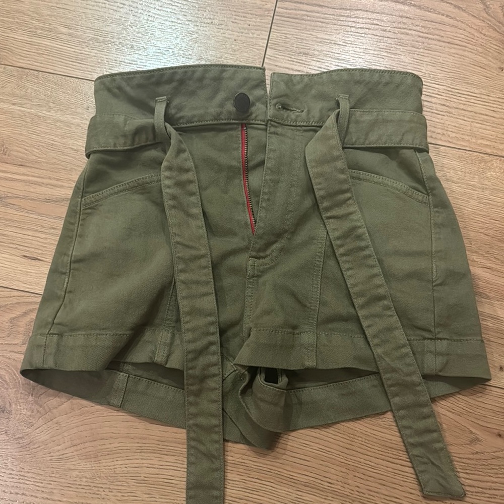 Alice + Olivia Olive Green Women's Shorts
